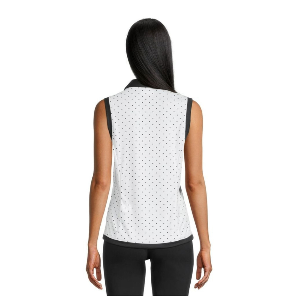 Ben Hogan Polka Dot Performance Polo Sleeveless Top NWT - Picture 5 of 5
